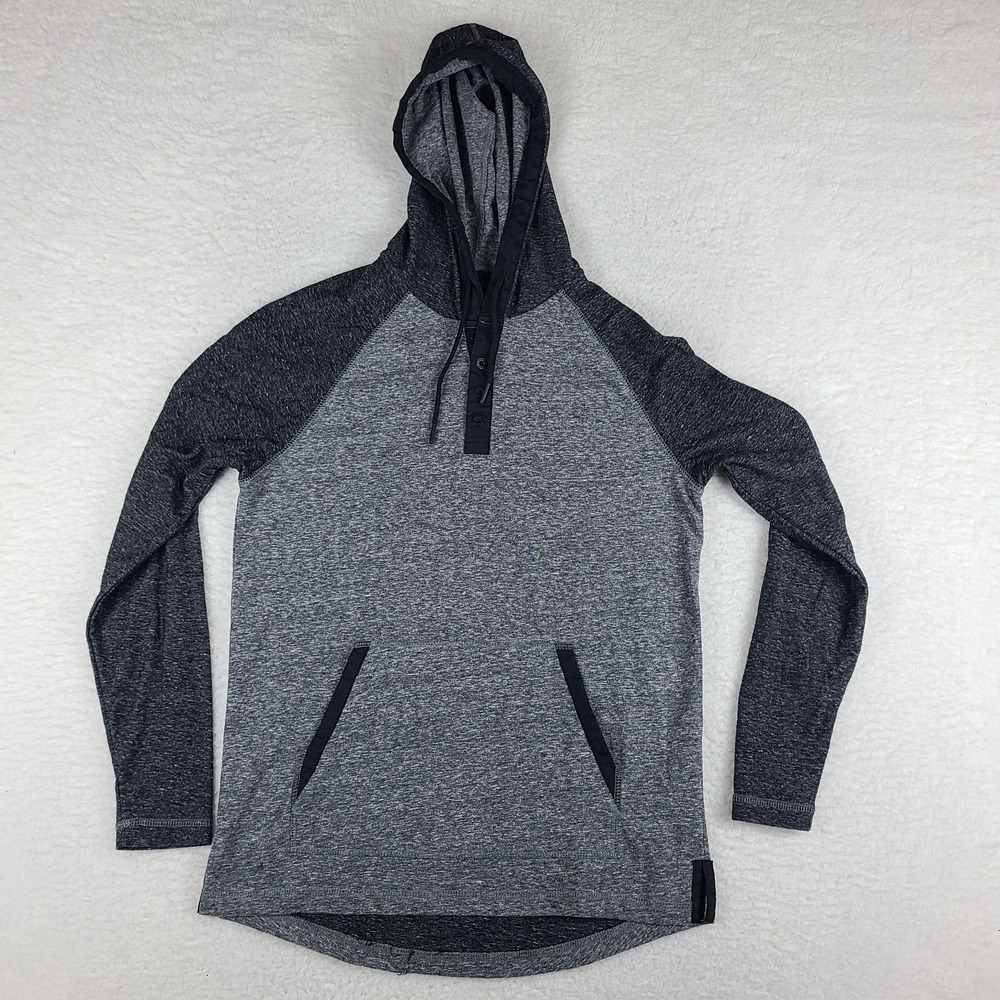 Buckle Hoodie Mens Small‎ Dark Gray Pocket BKE Sweater Activewear